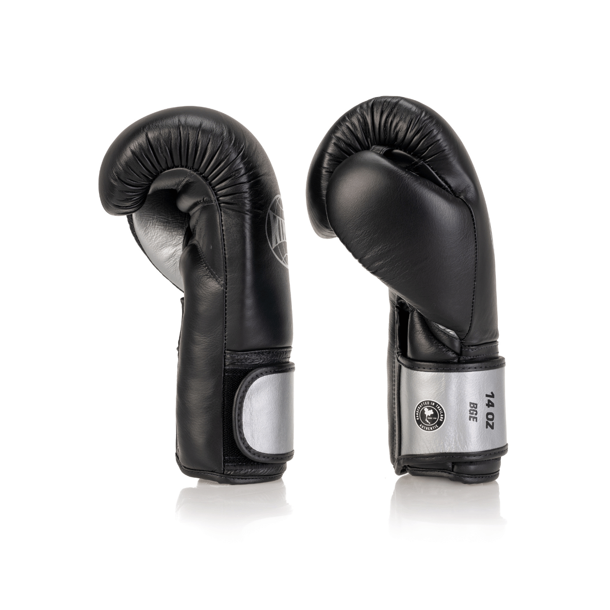 Elite Series Velcro Boxing Glove - Black/Silver - Windy Fight Gear B.V.