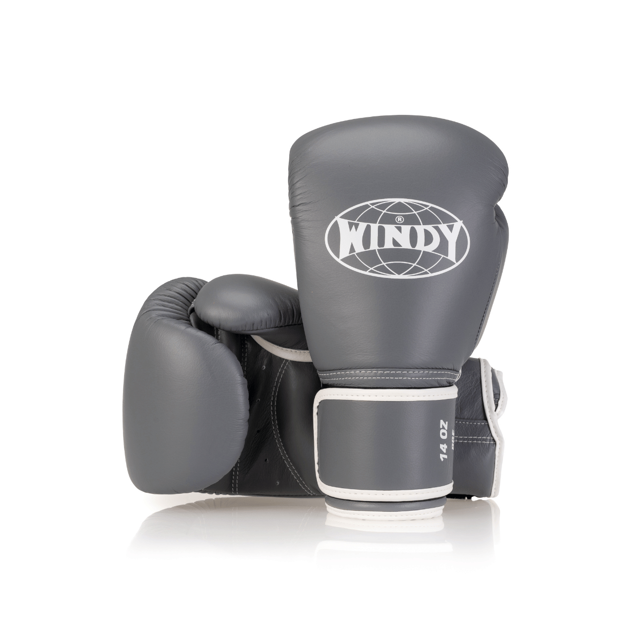 Elite Series Velcro Boxing Glove - Grey/White - Windy Fight Gear B.V.