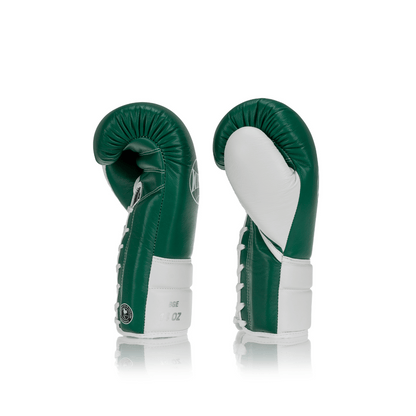 Elite Series Lace-up Boxing Glove - Green/White