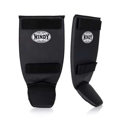 Classic Double Strap Shinguard - Black