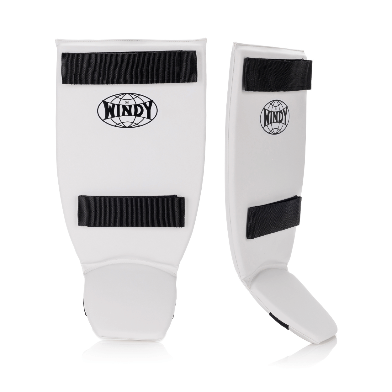 Classic Double Strap Shinguard - White