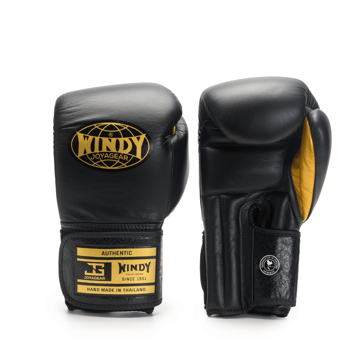 Windy x Joya - Proline Leather Boxing Glove - Black/Gold