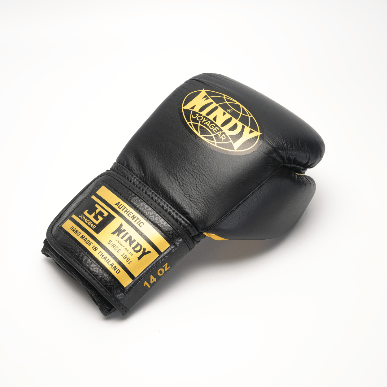 Windy x Joya - Proline Leather Boxing Glove - Black/Gold