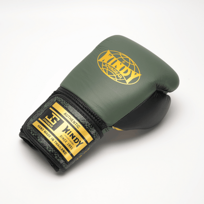 Windy x Joya - Proline Leather Boxing Glove - Green/Gold