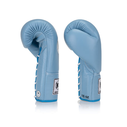 Classic Lace-Up Leather Boxing Glove - Baby Blue