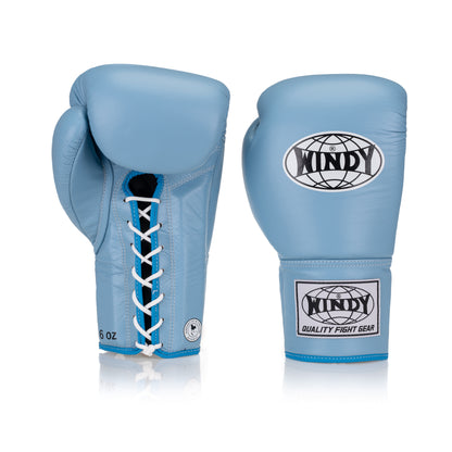 Classic Lace-Up Leather Boxing Glove - Baby Blue