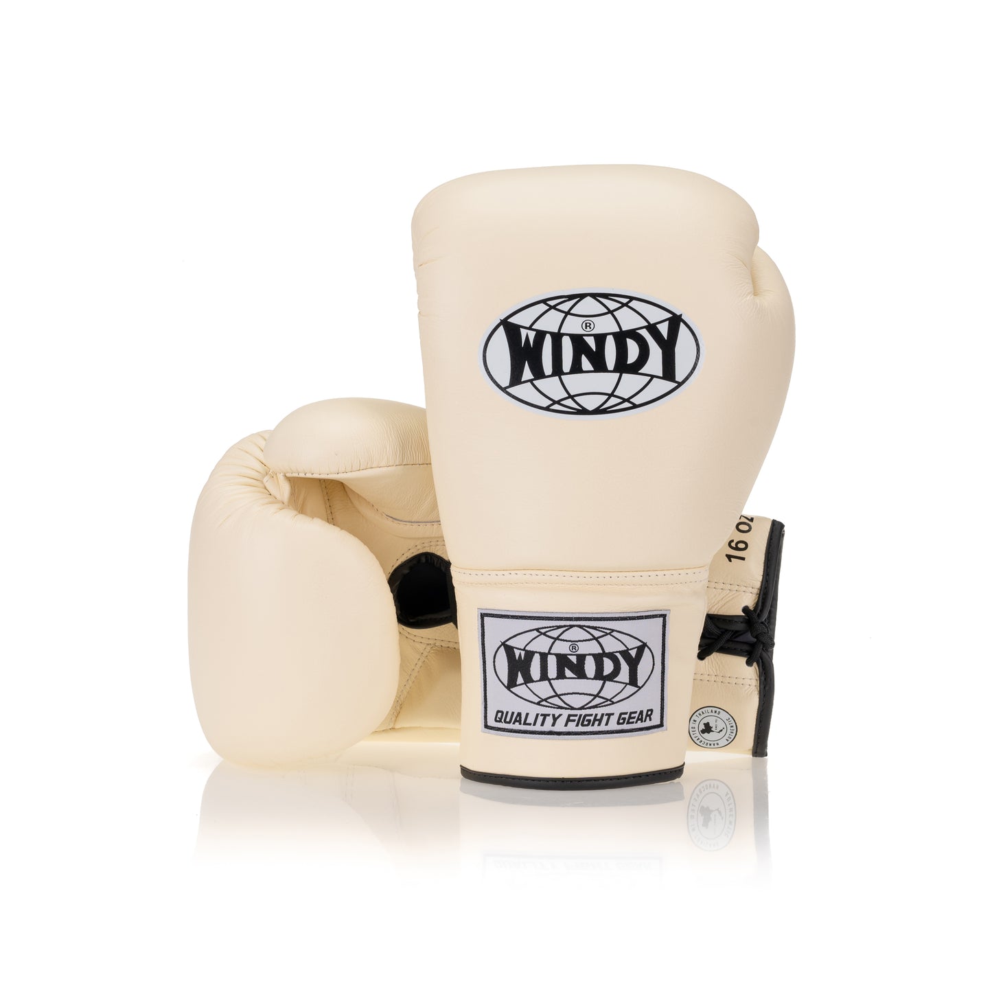 Classic Lace-Up Leather Boxing Glove - Beige