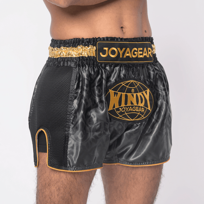 Windy x Joya - Muay Thai Shorts - Black/Gold